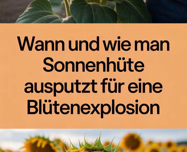 Wann und wie man Sonnenhüte ausputzt für eine Blütenexplosion