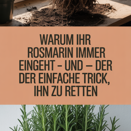 Warum Ihr Rosmarin immer wieder eingeht – und der einfache Trick, ihn zu retten