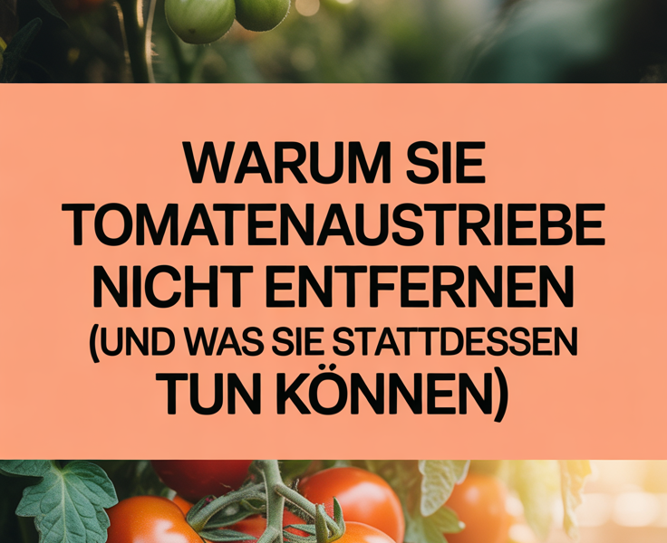 Warum Sie Tomatenaustriebe nicht entfernen sollten (und was Sie stattdessen tun können)