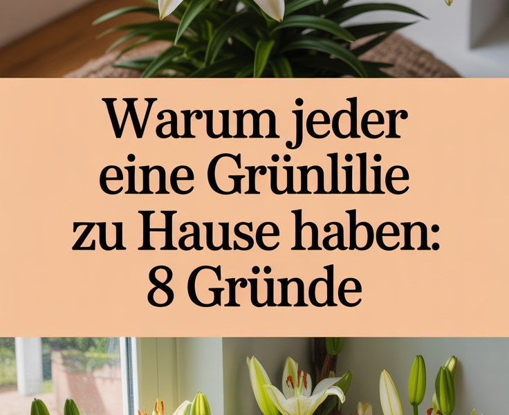 Warum jeder eine Grünlilie zu Hause haben sollte: 8 Gründe
