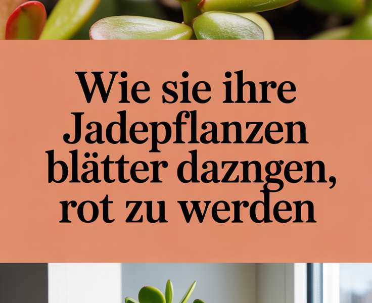 Wie Sie Ihre Jadepflanzenblätter dazu bringen, rot zu werden