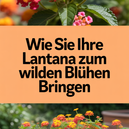 Wie Sie Ihre Lantana zum wilden Blühen bringen