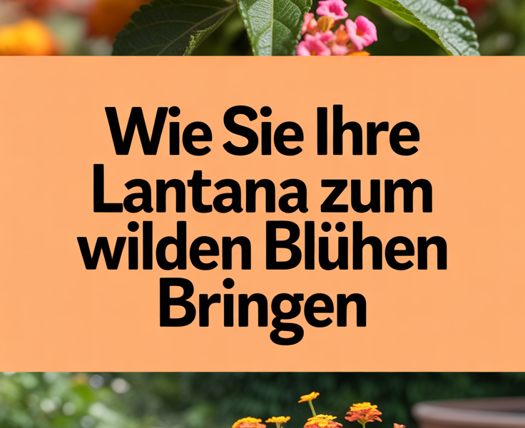 Wie Sie Ihre Lantana zum wilden Blühen bringen