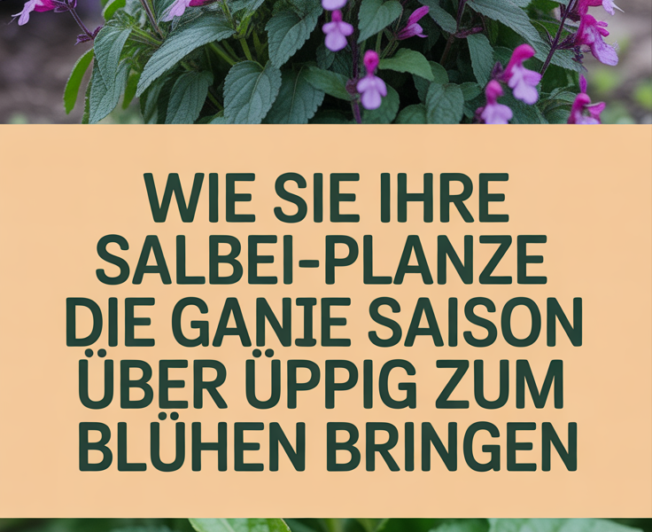 Wie Sie Ihre Salbei-Pflanze die ganze Saison über üppig zum Blühen bringen