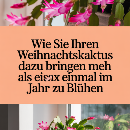 Wie Sie Ihren Weihnachtskaktus dazu bringen, mehr als einmal im Jahr zu blühen