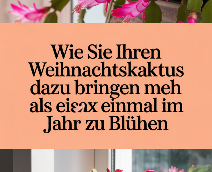 Wie Sie Ihren Weihnachtskaktus dazu bringen, mehr als einmal im Jahr zu blühen