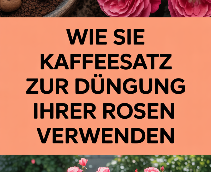 Wie Sie Kaffeesatz zur Düngung Ihrer Rosen verwenden