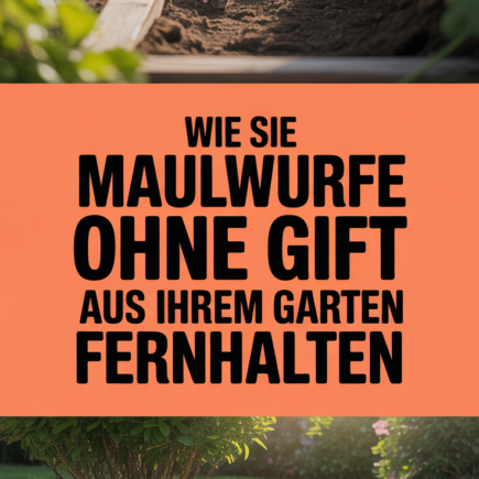 Wie Sie Maulwürfe ohne Gift aus Ihrem Garten fernhalten