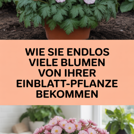 Wie Sie endlos viele Blumen von Ihrer Einblatt-Pflanze bekommen