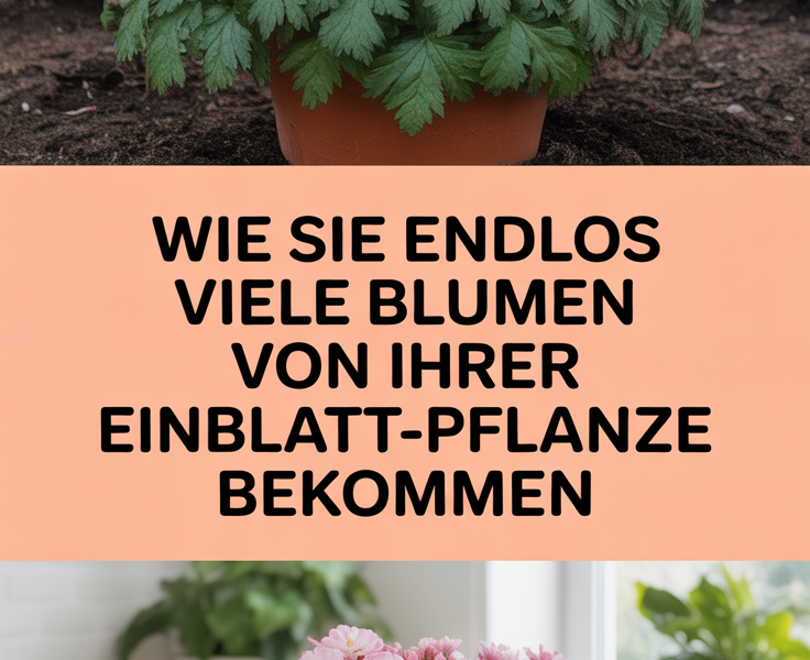 Wie Sie endlos viele Blumen von Ihrer Einblatt-Pflanze bekommen