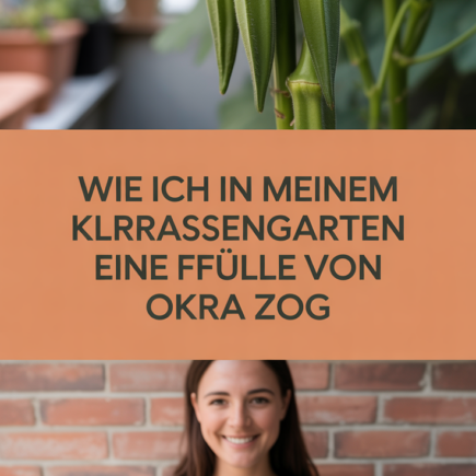 Wie ich in meinem kleinen Terrassengarten eine Fülle von Okra zog
