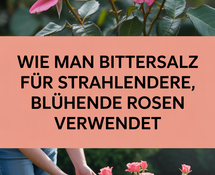 Wie man Bittersalz für strahlendere, blühende Rosen verwendet