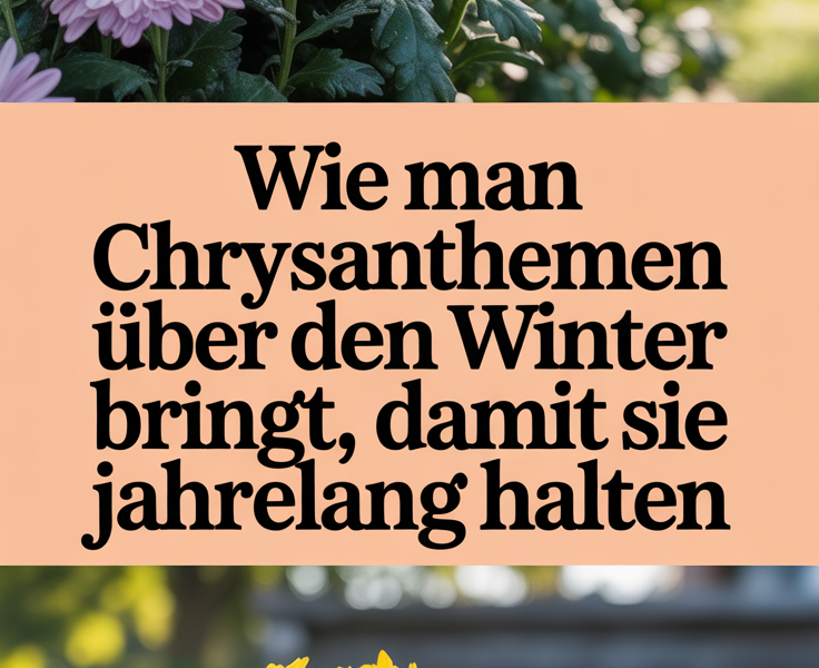 Wie man Chrysanthemen über den Winter bringt, damit sie jahrelang halten