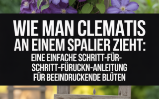 Wie man Clematis an einem Spalier zieht: Eine einfache Schritt-für-Schritt-Anleitung für beeindruckende Blüten