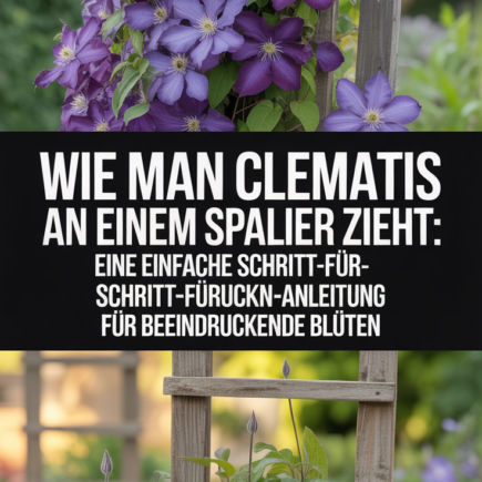Wie man Clematis an einem Spalier zieht: Eine einfache Schritt-für-Schritt-Anleitung für beeindruckende Blüten