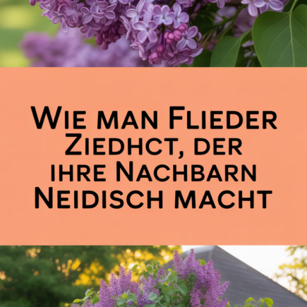 Wie man Flieder zieht, der Ihre Nachbarn neidisch macht