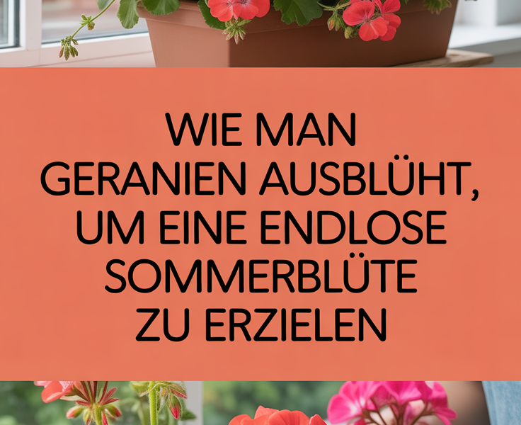 Wie man Geranien ausblüht, um eine endlose Sommerblüte zu erzielen