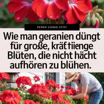Wie man Geranien düngt für große, kräftige Blüten, die nicht aufhören zu blühen