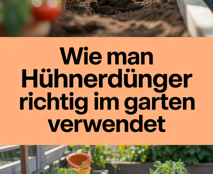 Wie man Hühnerdünger richtig im Garten verwendet