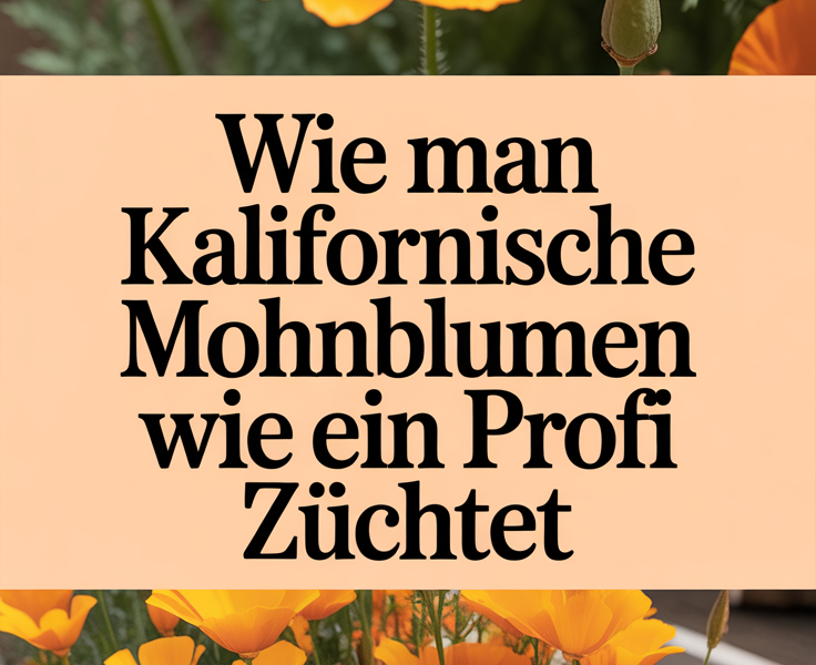 Wie man Kalifornische Mohnblumen wie ein Profi züchtet