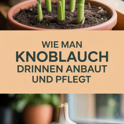 Wie man Knoblauch drinnen anbaut und pflegt