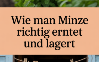 Wie man Minze richtig erntet und lagert