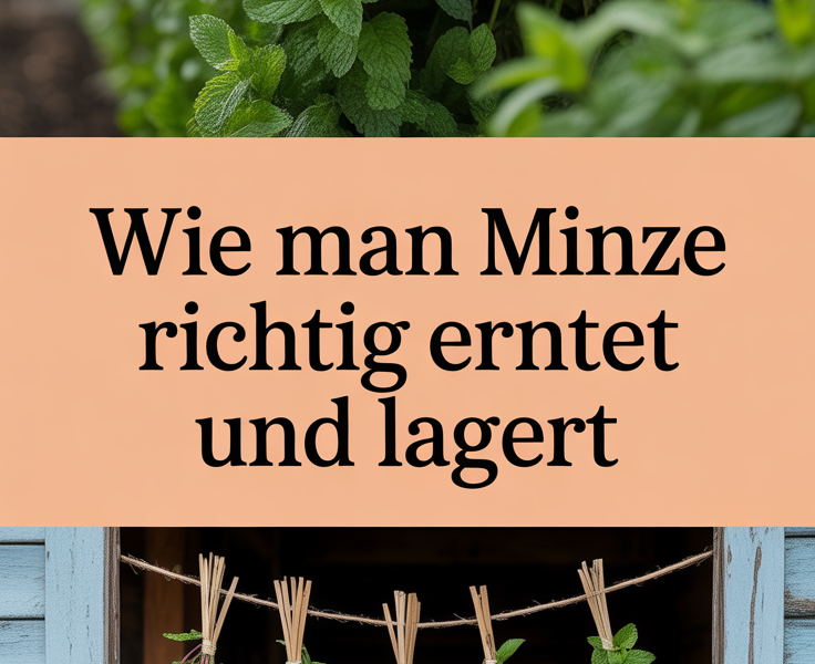 Wie man Minze richtig erntet und lagert