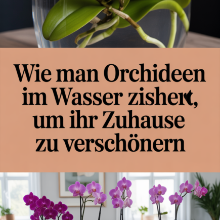 Wie man Orchideen im Wasser zieht, um Ihr Zuhause zu verschönern