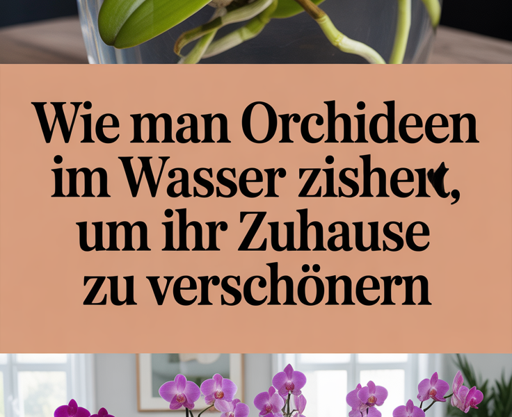 Wie man Orchideen im Wasser zieht, um Ihr Zuhause zu verschönern