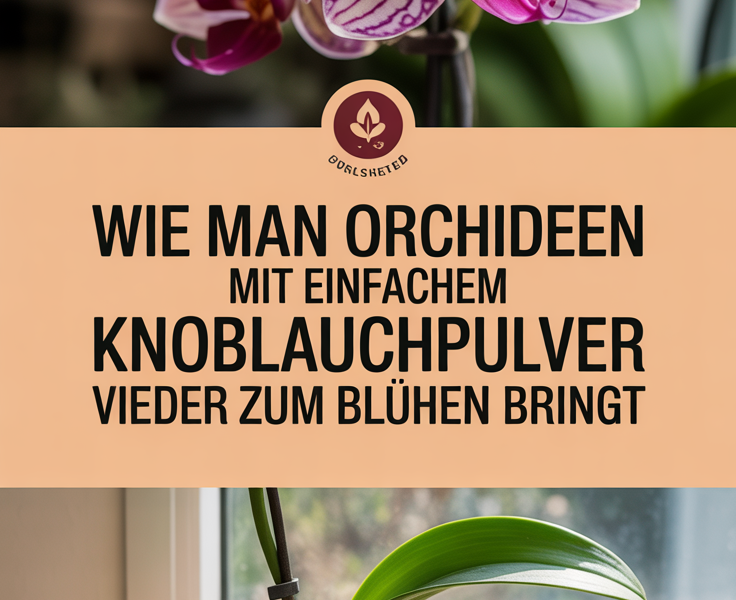 Wie man Orchideen mit einfachem Knoblauchpulver wieder zum Blühen bringt