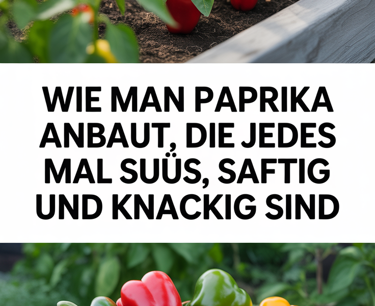 Wie man Paprika anbaut, die jedes Mal süß, saftig und knackig sind