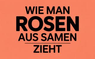 Wie man Rosen aus Samen zieht