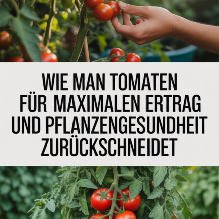 Wie man Tomaten für maximalen Ertrag und Pflanzengesundheit zurückschneidet