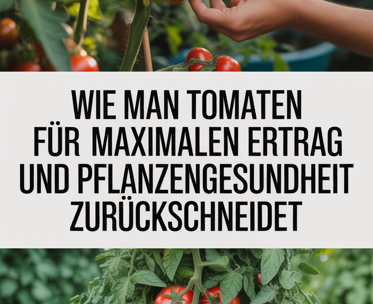 Wie man Tomaten für maximalen Ertrag und Pflanzengesundheit zurückschneidet