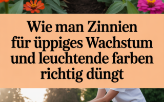 Wie man Zinnien für üppiges Wachstum und leuchtende Farben richtig düngt