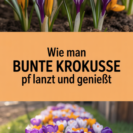 Wie man bunte Krokusse pflanzt und genießt