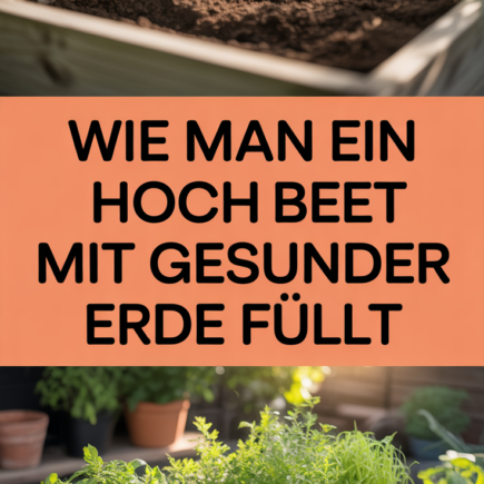 Wie man ein Hochbeet mit gesunder Erde füllt