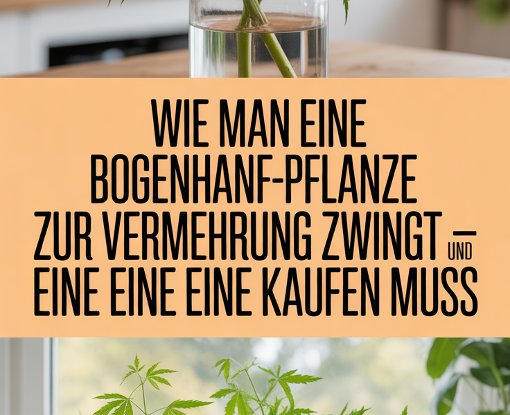 Wie man eine Bogenhanf-Pflanze zur Vermehrung zwingt – und nie wieder eine kaufen muss