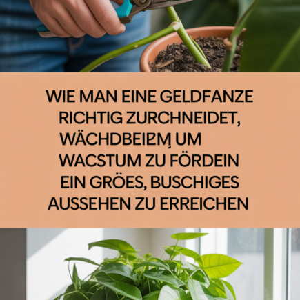 Wie man eine Geldpflanze richtig zurückschneidet, um Wachstum zu fördern und ein großes, buschiges Aussehen zu erreichen