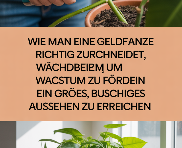 Wie man eine Geldpflanze richtig zurückschneidet, um Wachstum zu fördern und ein großes, buschiges Aussehen zu erreichen
