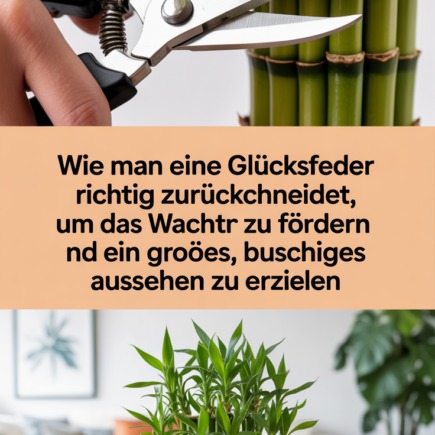 Wie man eine Glücksfeder richtig zurückschneidet, um das Wachstum zu fördern und ein großes, buschiges Aussehen zu erzielen