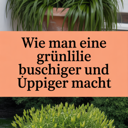 Wie man eine Grünlilie buschiger und üppiger macht