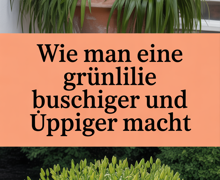 Wie man eine Grünlilie buschiger und üppiger macht