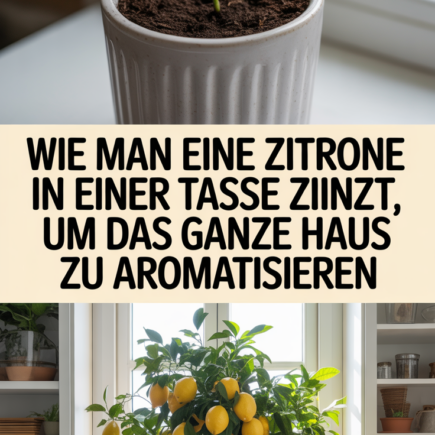Wie man eine Zitrone in einer Tasse zieht, um das ganze Haus zu aromatisieren