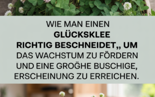 Wie man einen Glücksklee richtig beschneidet, um das Wachstum zu fördern und eine große, buschige Erscheinung zu erreichen