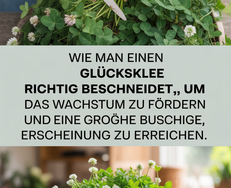 Wie man einen Glücksklee richtig beschneidet, um das Wachstum zu fördern und eine große, buschige Erscheinung zu erreichen