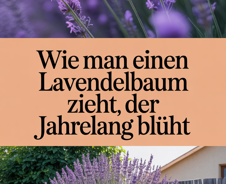 Wie man einen Lavendelbaum zieht, der jahrelang blüht