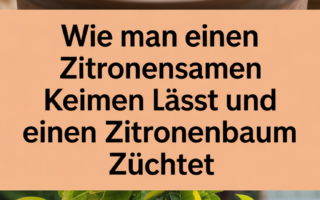 Wie man einen Zitronensamen keimen lässt und einen Zitronenbaum züchtet