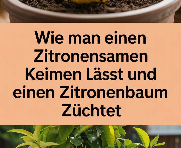 Wie man einen Zitronensamen keimen lässt und einen Zitronenbaum züchtet