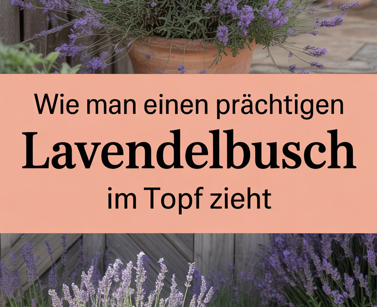 Wie man einen prächtigen Lavendelbusch im Topf zieht